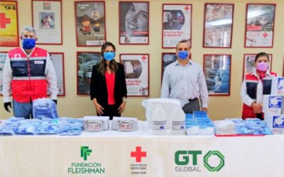 Fundación Fleishman y GT GLOBAL entregan donativo a la Cruz Roja para prevención del COVID-19